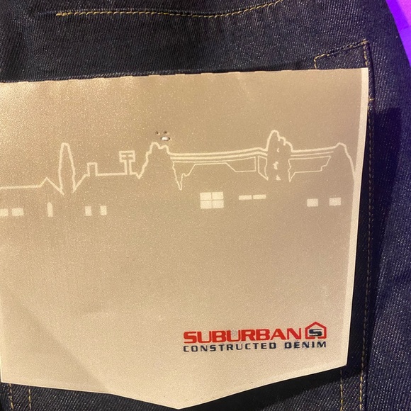 Y2K nwt dark denim mens 32 waist barrel seam jeans - Picture 8 of 9